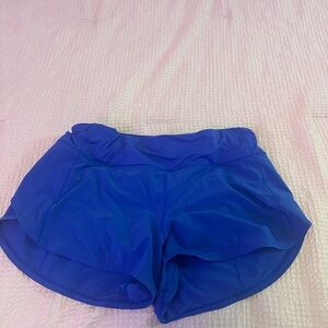 Lululemon Athletica Blue Athletic Shorts Lightweight Moisture-Wicking